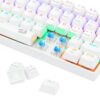 Teclado Mecânico Gamer Redragon Lakshmi 60% White Blue Cor De Teclado Branco Idioma Português Brasil - Image 4